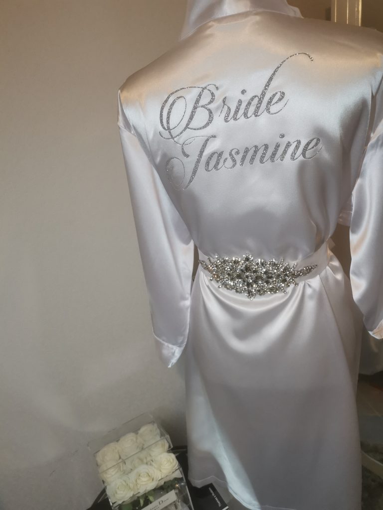 Peignoirs satin personnalisé