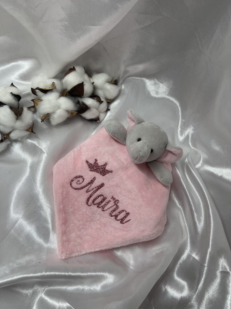 Doudou personnalisé, cadeau naissance
